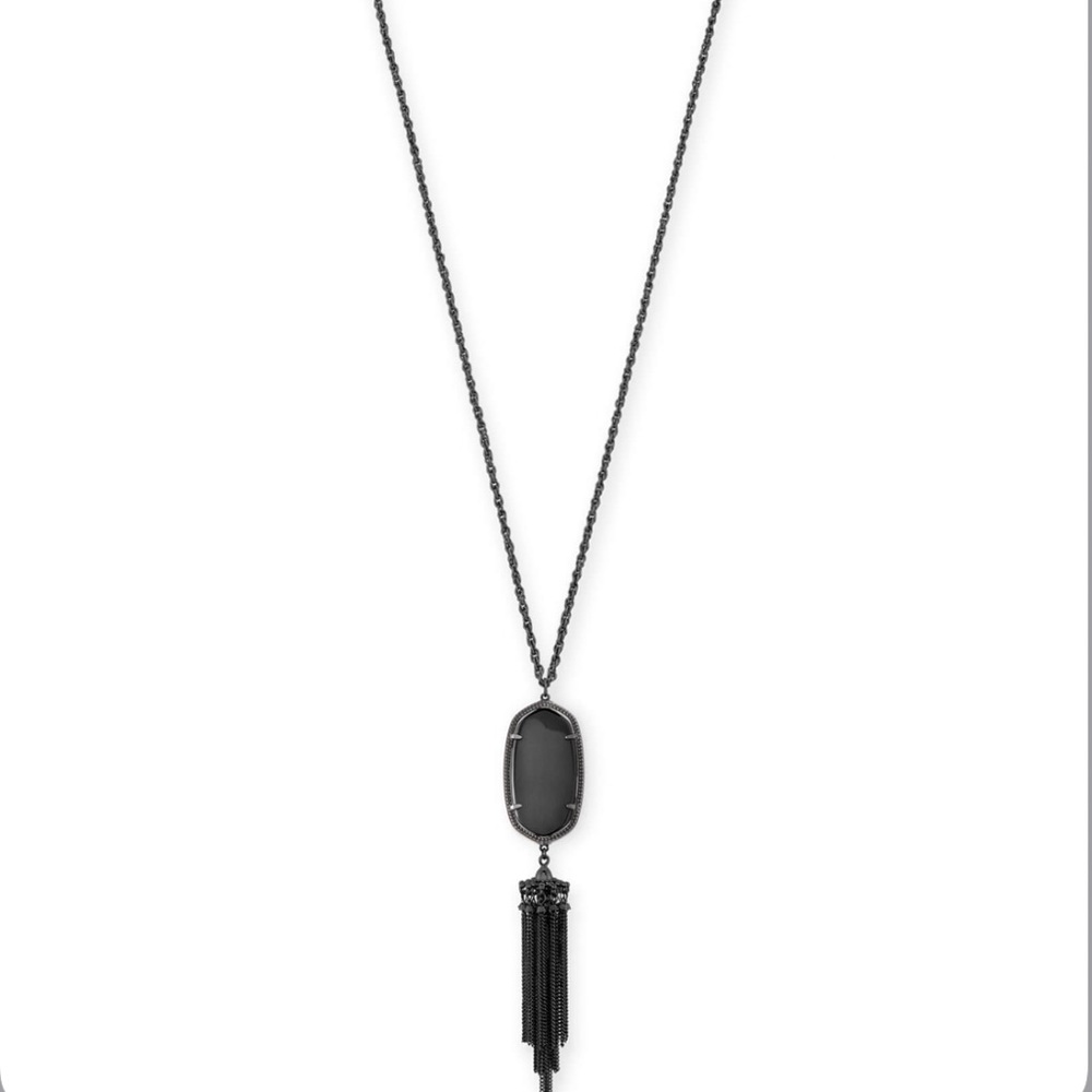 Kendra Scott Rayne Necklace in Gunmetal Black